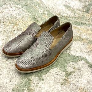 Free People Silver Loafers